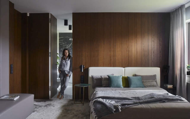 sypialnia z szafą na wymiar