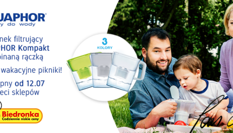Jasiek Kuroń z rodziną zachęca do picia czystej wody z dzbanka AQUAPHOR!