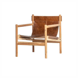 Brązowe krzesło skórzane