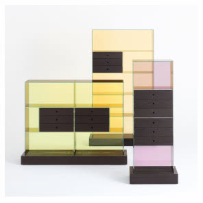 SZAFKI Z SERII MANDARIN, projekt Piero Lissoni, Glas Italia     