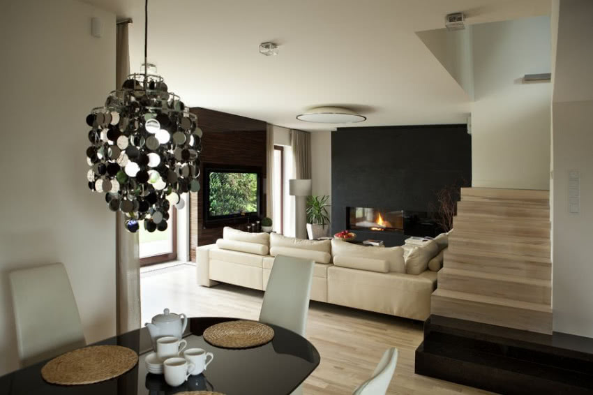 Najmocniejszym elementem dekoracyjnym w salonie...