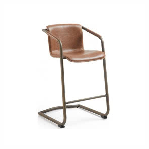 Skórzany hoker barowy