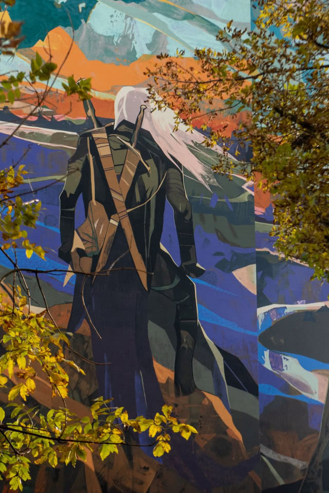 Mural Wiedźmin XXL - ul. Piotrkowska 182