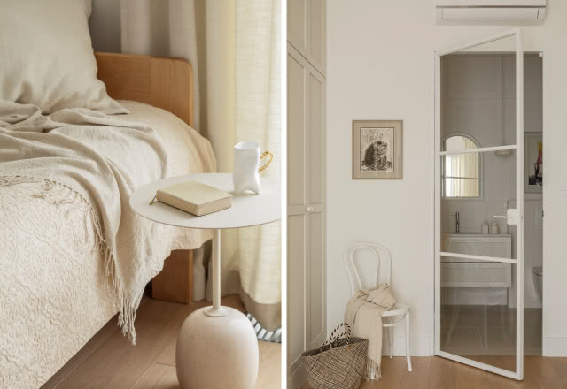 Sypialnia w kolorach beżu