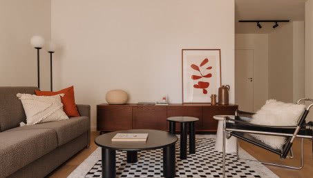 Krakowskie mieszkanie w stylu mid-century modern. Architektki zaprojektowały je pod wynajem!