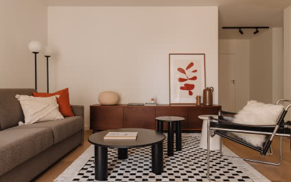 Krakowskie mieszkanie w stylu mid-century modern. Architektki zaprojektowały je pod wynajem!