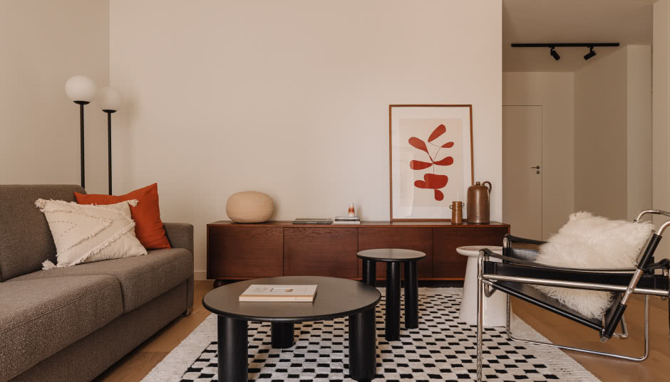 Krakowskie mieszkanie w stylu mid-century modern. Architektki zaprojektowały je pod wynajem!