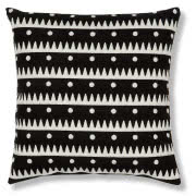 Welurowa poduszka w malarskie pasy w odcieniach...