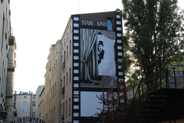 Mural Chaplin ul. Piotrkowska 120