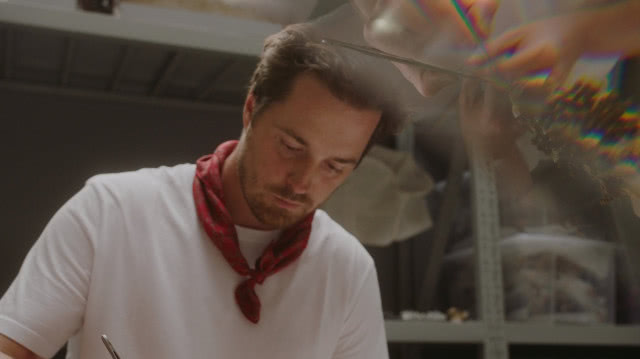 Marcin Rusak przy pracy