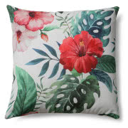 Welurowa poduszka w malarskie pasy w odcieniach...