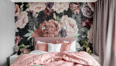 Kobiece mieszkanie całe w kwiatach