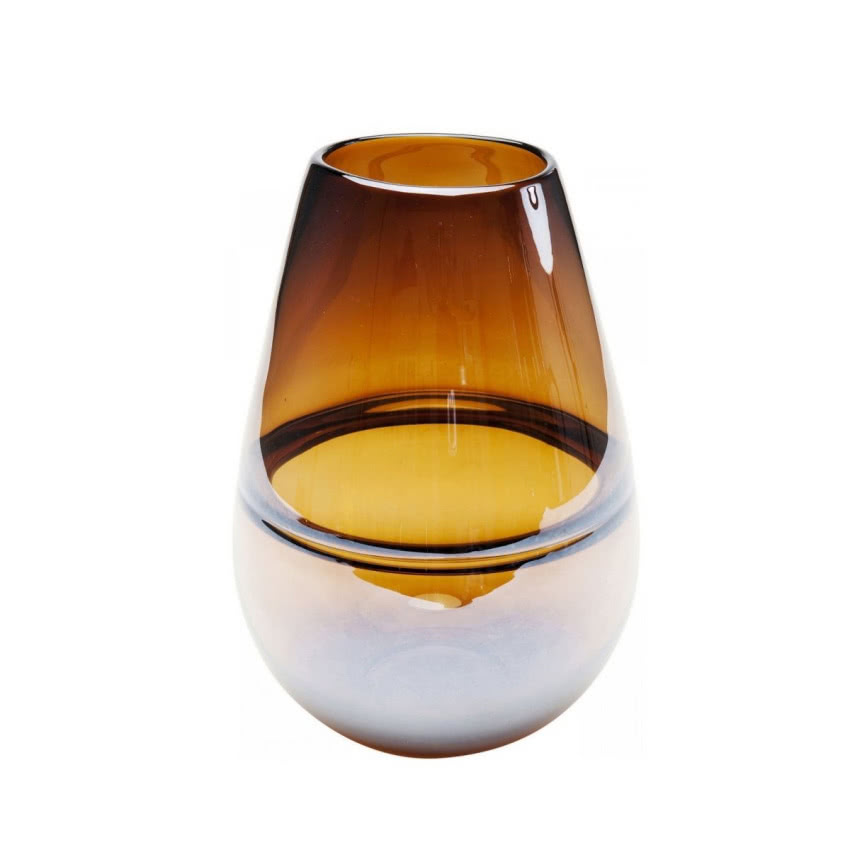 Wazon Dallas Drop Ø19x27 cm brązowy, Kare...