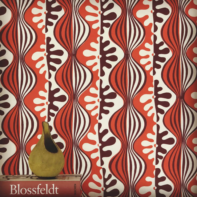 wzór tapety w stylu lat 60.