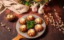 Wielkanocne galaretki z szynką