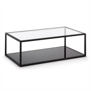 SZKLANY STOLIK PALOMAR 110X60 CM CZARNY, 1097 zł, 9design