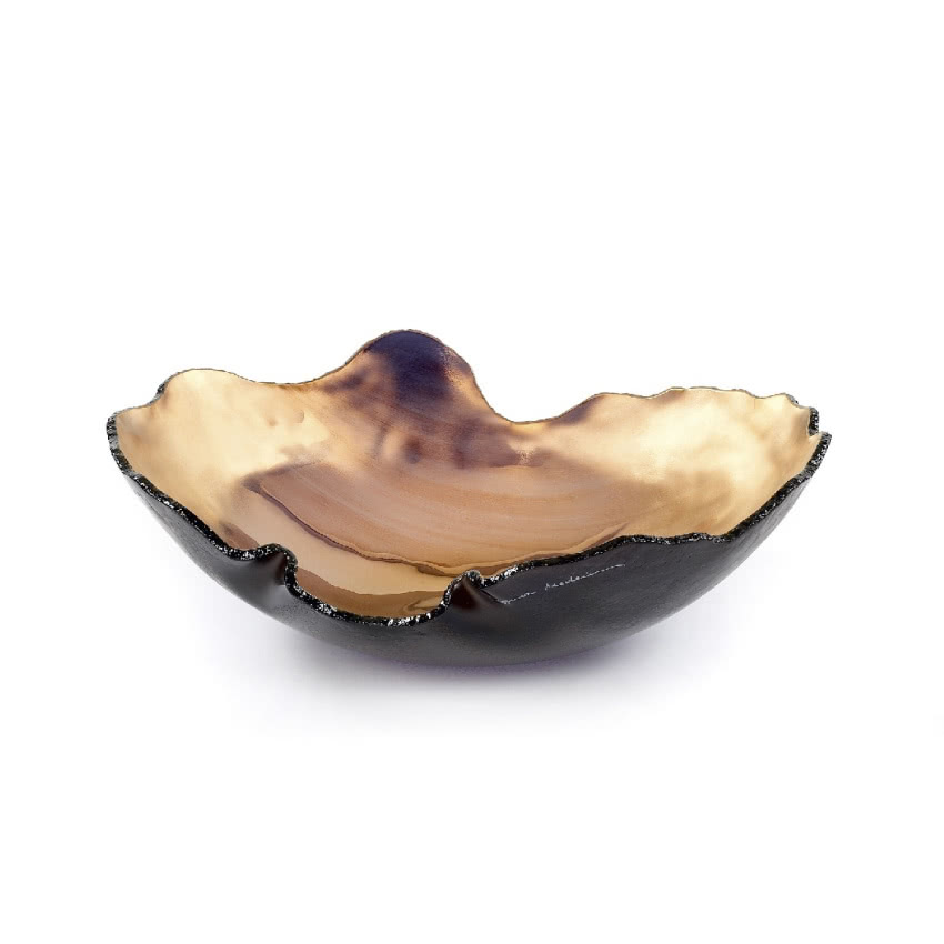 Misa Mapa Gold, szkło artystycznie malowane,...