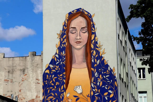 Mural Matki Boskiej ul. Wschodnia 70