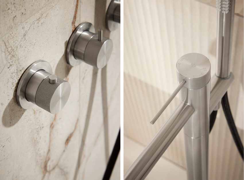 Minimalistyczna bateria łazienkowa MOZA316L ze...