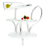 Misa Mapa Gold, szkło artystycznie malowane,...