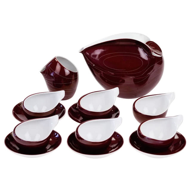 oryginalny serwis do kawy, nowoczesna forma