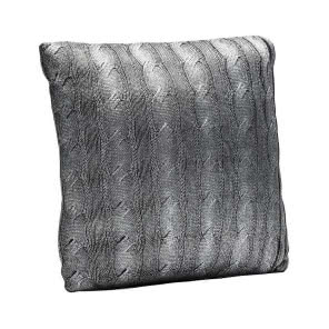 Poduszka Mesh knot srebrna 40x40 cm, Kare Design, 199 zł