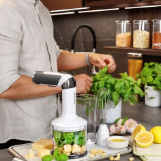 Blender akumulatorowy GrandCHEF, z wyposażeniem