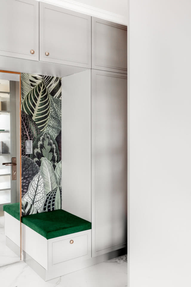 Butelkowa zieleń we wnętrzu