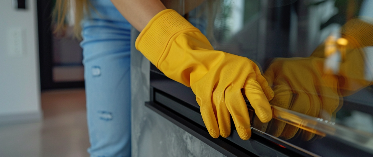 Wystarczy szczypta, a szyba w kominku będzie czysta