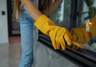 Wystarczy szczypta, a szyba w kominku będzie czysta