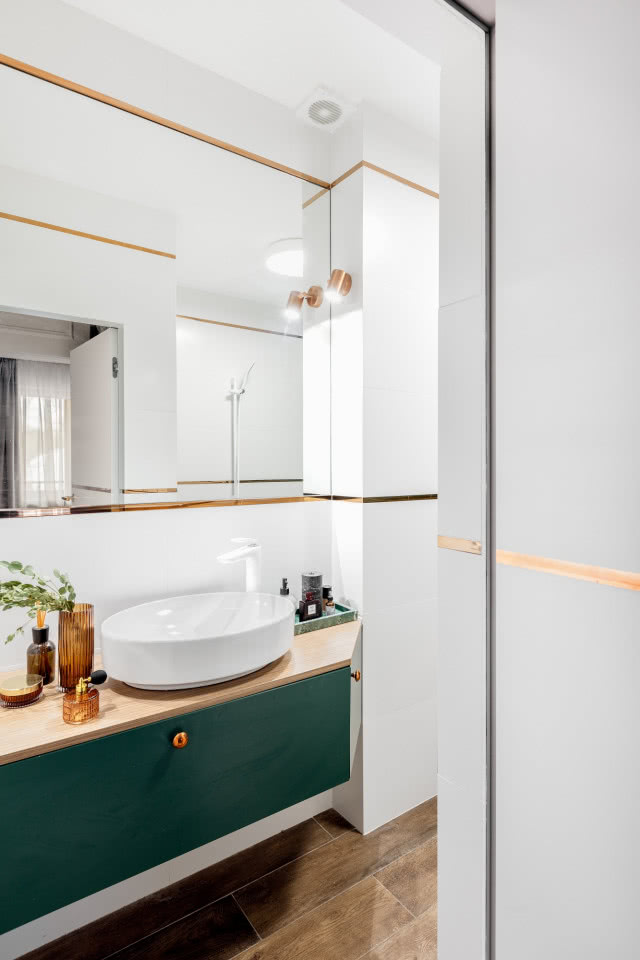 Butelkowa zieleń we wnętrzu