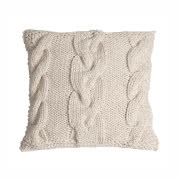 Wełniana dziergana poduszka z kolekcji Global Living