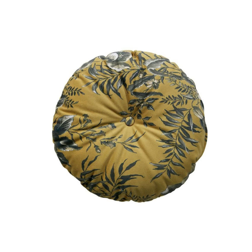 Poduszka okrągła Vogue musztardowa, Be Pure, 210...