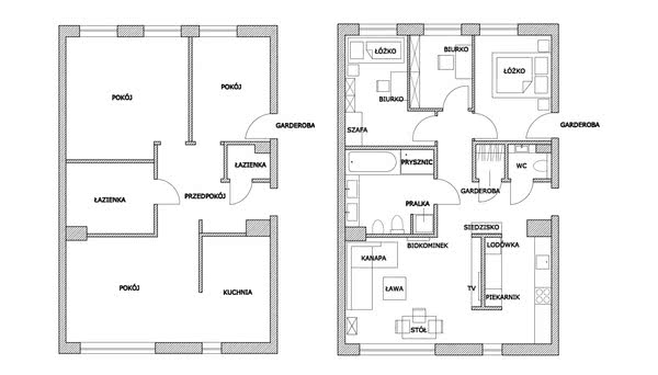 Miejsce na gabinet w mieszkaniu dla singla