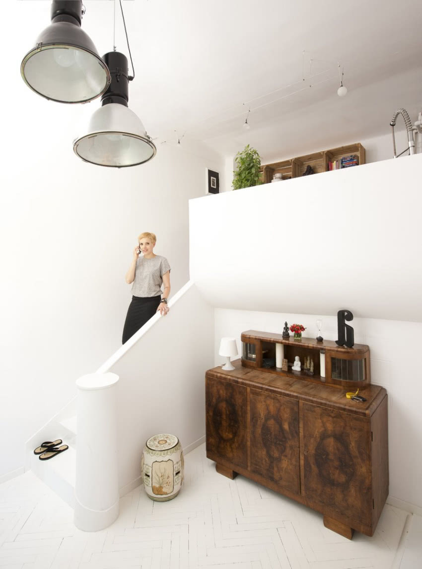 Wejście do kuchni na antresoli