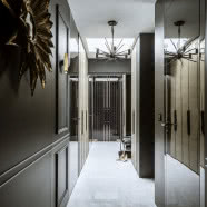 Szykowny apartament w ciemnych kolorach