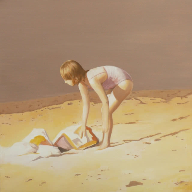 Dziewczynka w brązach, 2016, alkid, płótno, Magdalena Laskowska, Galeria 101 Projekt