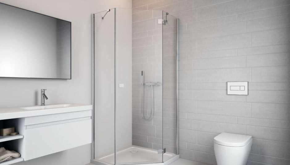 Nowa 5-kątna kabina Radaway - do małych łazienek