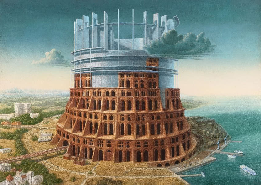 Marcin Kołpanowicz, "Eurobabel", obraz z cyklu...