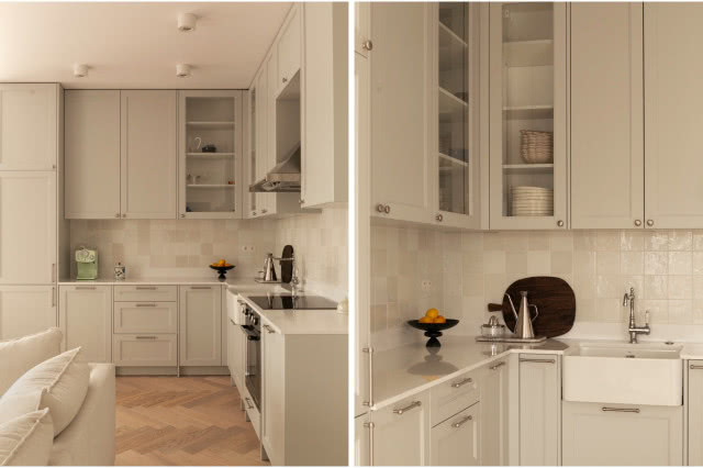 Szara kuchnia vintage