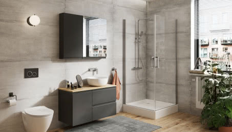 Przycisk spłukujący - detal, który kreuje charakter łazienki