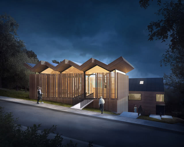 Osada Kulinarna w Krynicy - nowy projekt polskich architektów