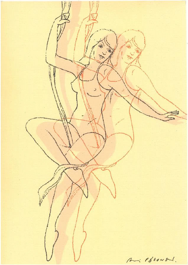 Andrzej Pągowski, "Akrobatka", druk na płótnie,...