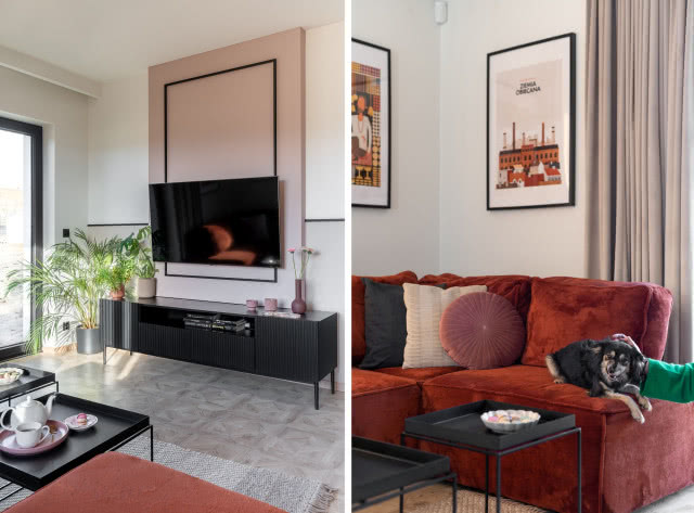 róż połączony z pomarańczem aranżacje