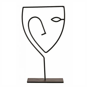 Rzeźba w kształcie twarzy