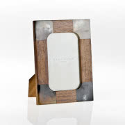 Ramka Zebrano ze sklejki i stali szlachetnej,...