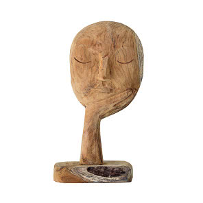 Rzeźba w kształcie twarzy