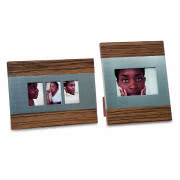 Ramka Zebrano ze sklejki i stali szlachetnej,...