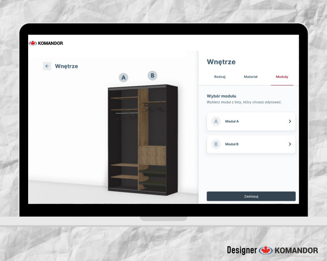 Meble Twojego projektu. Stworzysz je z Designer Komandor