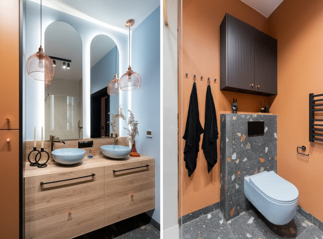 Kolorowa łazienka w lastryko